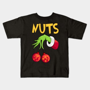 Chest Nuts Matching Chestnuts Funny Christmas Couples Nuts Kids T-Shirt